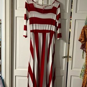 Striped maxi dress